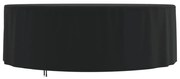 vidaXL Capa para mobiliário de jardim Ø 244x71 cm 420D oxford preto