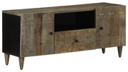 vidaXL Móvel TV cinzento claro 105x33,5x46 cm madeira mangueira maciça