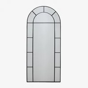 Espelho De Parede Metálico Efeito Janela Diana 80x180 Cm Preto - Sklum
