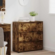 vidaXL Armário de arrumação Carvalho Defumado 80 x 31 x 81 cm