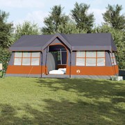 vidaXL Barraca Familiar com telhado Cinza e Laranja 622 x 295 x 238 cm