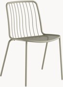 Cadeiras de jardim empilháveis Alisea, conjunto de 2