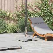 vidaXL Base de Guarda-Chuva com Rodas com Pega Cinza Granito 29 kg Quadrada