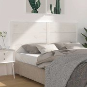 Cabeceira de cama 156x4x100 cm pinho maciço branco