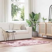 vidaXL Tapete shaggy de pelo alto NAVARRA 120x170 cm rosa empoeirado