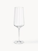 Taças de champanhe de cristal com estrutura ranhurada Bernadotte, conjunto de 6