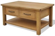 vidaXL Mesa de centro 88x53x45 cm madeira carvalho maciça