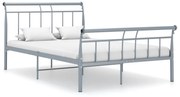 Estrutura de cama 120x200 cm metal cinzento