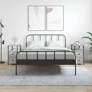 vidaXL Mesas de cabeceira 2 pcs derivados madeira sonoma cinza