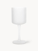 Copos de vinho branco artesanais com relevo canelado Ripple, conjunto de 2