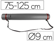 Tubo Porta Desenhos Extensível 125 cm Cinza