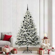 vidaXL Árvore de Natal Artificial Pré-iluminada com Conjunto de Bolas