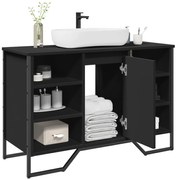 Móvel para lavatório 91x35x60 cm derivados de madeira preto