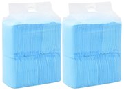 vidaXL Resguardos p/ treino animais de estimação 200 pcs 60x60 cm TNT