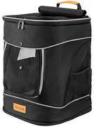 Mochila para animais de estimação 41x30x34cm preta