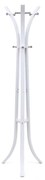 Cabide para chapéus e casacos SONGMICS Heavy Duty, cabideiro para roupas, 9 ganchos de metal, 176 cm, branco RCR01W