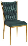Cadeira Wiwen Golden Veludo - Verde