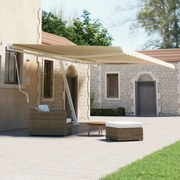 vidaXL Toldo retrátil manual independente 600x300 cm cor creme