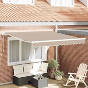 vidaXL Toldo Bege 300 x 250 cm Bege