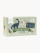 Puzzle para aprender os números Dinosaurs