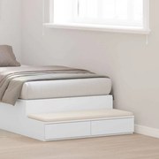 Gavetas para Cama Branca 75x36,5x16,5 cm em Madeira de Engenharia