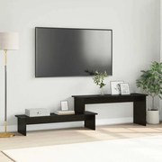 vidaXL Gabinete para TV com prateleira Carvalho preto 180 x 30 x 43 cm