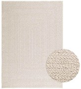 vidaXL Tapete ZIZUR creme 120x170cm aspeto de juta interior e exterior