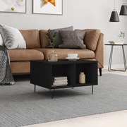 vidaXL Mesa de centro 60x50x36,5 cm derivados de madeira preto
