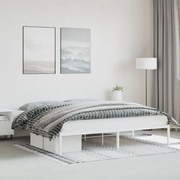 vidaXL Estrutura de cama 193x203 cm metal branco