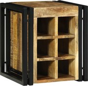 vidaXL Escorredor de Vinho 35 x 35 x 39 cm Madeira de manga maciça