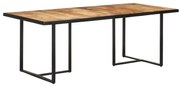 vidaXL Mesa de jantar 200 cm madeira de mangueira áspera
