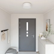 vidaXL Lâmpada de teto Branco 30 x 13.5 cm tecido