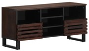 vidaXL Móvel de TV 100x34x46 cm madeira de mangueira maciça castanho