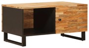 vidaXL Mesa de centro Castanho 80 x 50 x 40 cm Madeira de manga maciça