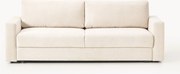 Sofá-cama em veludo com arrumação Tasha (3 lugares)