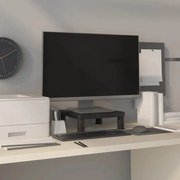 vidaXL Suporte para monitor 33,5x34x10,5 cm preto