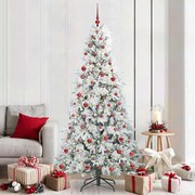 vidaXL Árvore de Natal Articulada Artificial Branco 210 cm PE e PVC