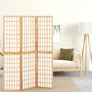 vidaXL Biombo dobrável com 3 painéis estilo japonês 120x170 cm