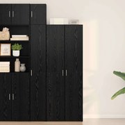 vidaXL Highboard Carvalho Preto 70x42.5x185 cm Madeira Engenharia