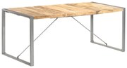 vidaXL Mesa de jantar 180x90x75 cm madeira de mangueira maciça áspera