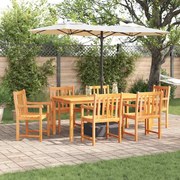 vidaXL Conjunto de Mesa de Jantar 7 pcs 180 x 90 x 75 cm