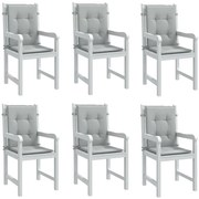 vidaXL Almofadões lombares cadeiras 6pcs 100x50x4 cm mesclado tecido