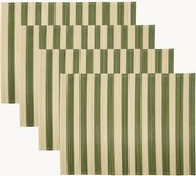 Individuais artesanais Rayas, conjunto de 4