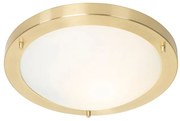 Candeeiro de teto moderno ouro 31 cm IP44 - YUMA Moderno