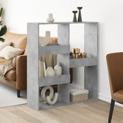 vidaXL Divisória 100x33x115 cm derivados de madeira cinzento cimento