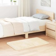 vidaXL Tapete shaggy de pelo alto NAVARRA 60x100 cm poliéster creme