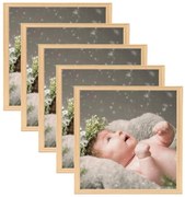 vidaXL Molduras para mesa 5 pcs 20x20 cm carvalho-claro