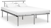 vidaXL Estrutura de cama metal 160x200 cm cinzento