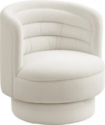 HOMCOM Poltrona estofada giratória, poltrona lounge moderna com estrutura em madeira de seringueira, para sala de estar, quarto, creme branco | Aosom Portugal