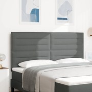 Cabeceira Design Linhas Cinza Escuro 180 cm Tecido